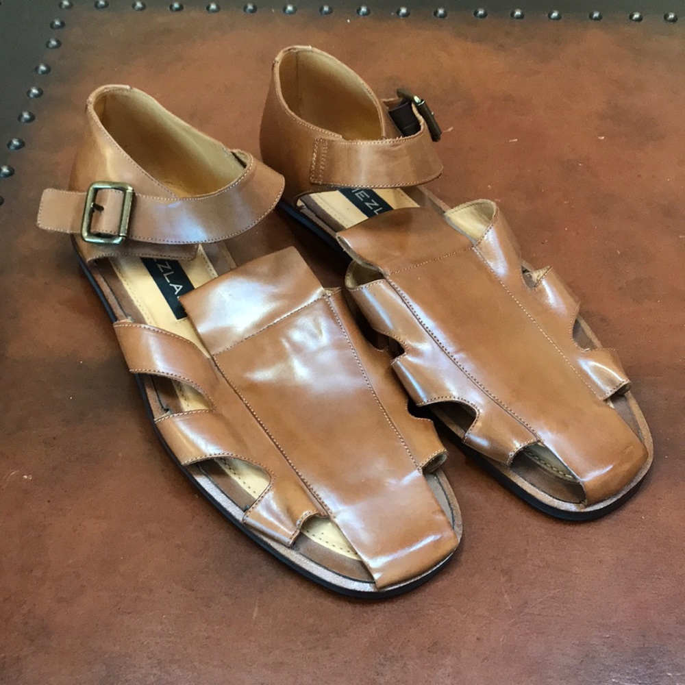 New Mezlan Collins Leather Fisherman Sandals 13